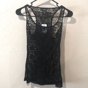 #11. Sheer lace Vanity tank top. Size M.